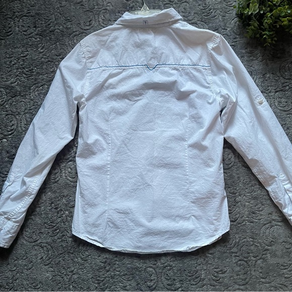 GUESS Kids White Button Down Shirt L (16/18) - Picture 6 of 8